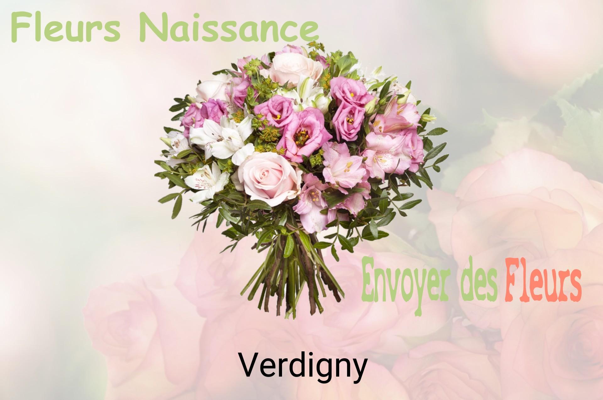 Bouquet de fleurs de naissance livré à Verdigny